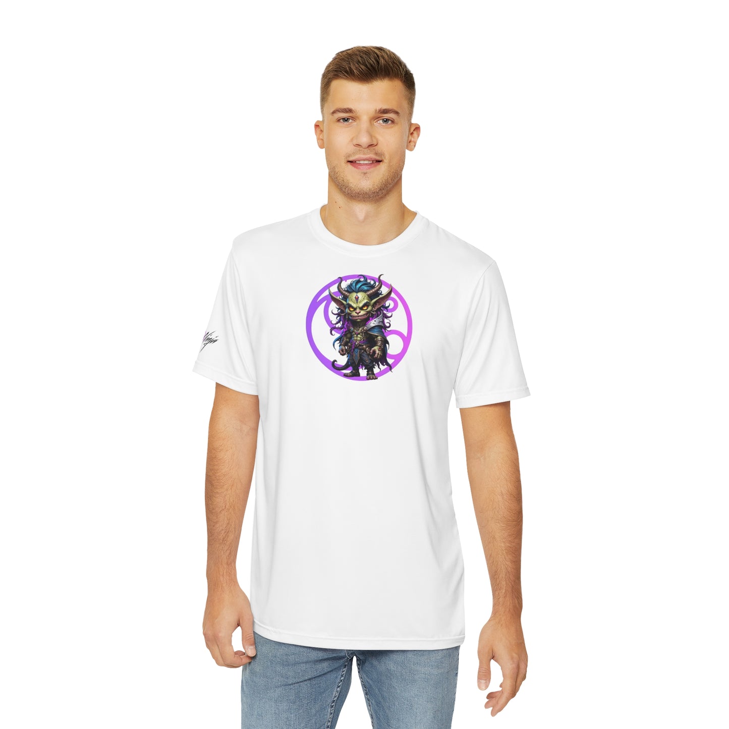 Little Horrors DNA Men's Tee - Vibrant Polyester Graphic Tee for Casual Wear, Anime Fans, Gifts, and Celebrations