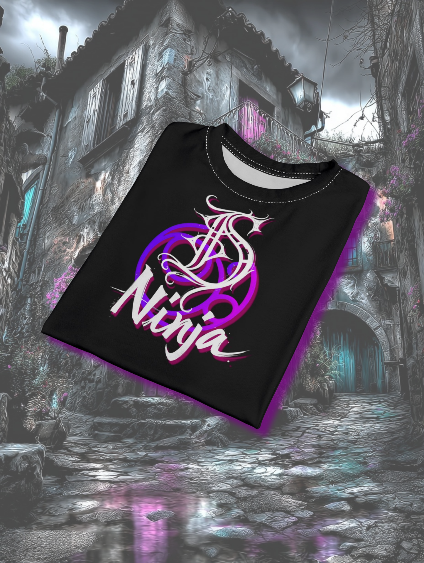 Die Hard Ninja Graphic Tee Unisex Cut & Sew