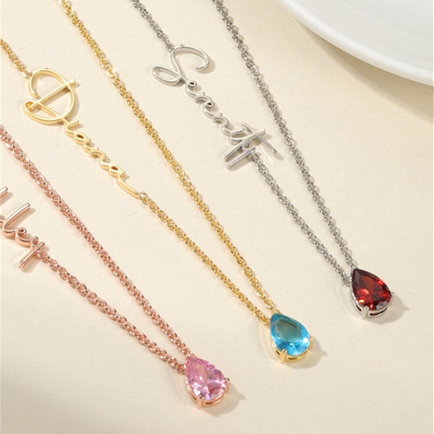 Stainless Steel Custom Name Necklace DIY Personalized