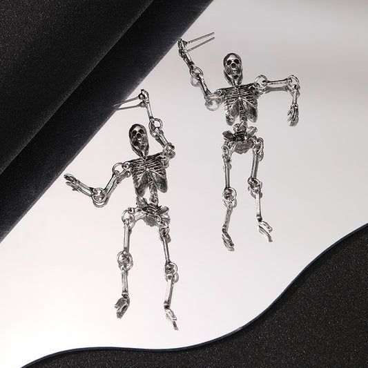 Personalized Skull Frame Earrings Exaggerated