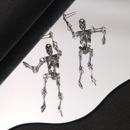 Personalized Skull Frame Earrings Exaggerated