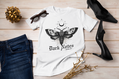 Dark Notes Women's Graphic Tee — Moth Design