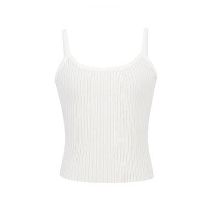 Casual Women's Single-breasted Knitted Cardigan Jacket Inner Vest