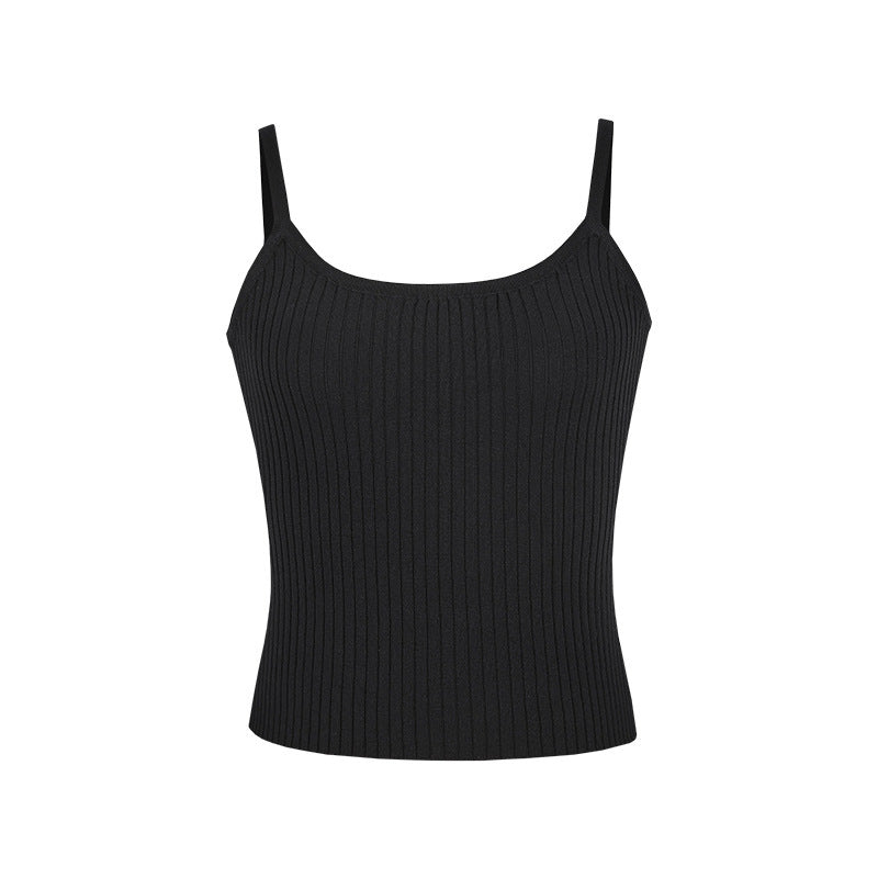 Casual Women's Single-breasted Knitted Cardigan Jacket Inner Vest