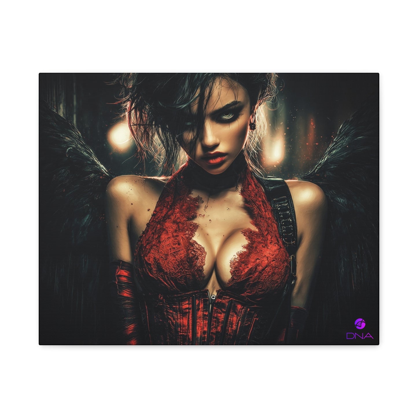 Gothic Angel Artwork Canvas Print