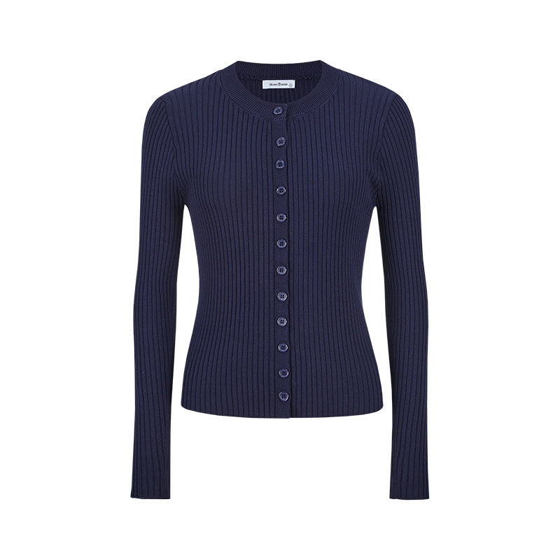 Casual Women's Single-breasted Knitted Cardigan Jacket Inner Vest