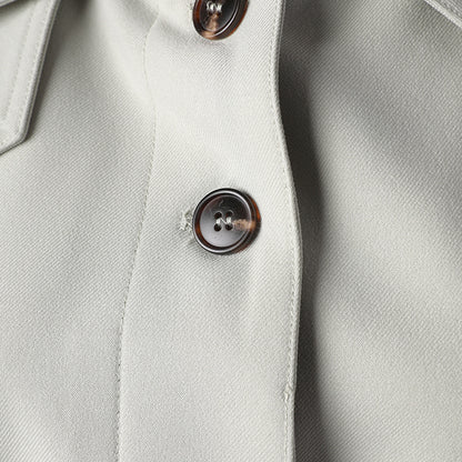 British Style Simple Graceful High-grade Lace-up Trench Coat