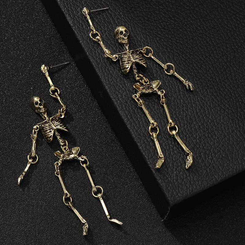 Personalized Skull Frame Earrings Exaggerated