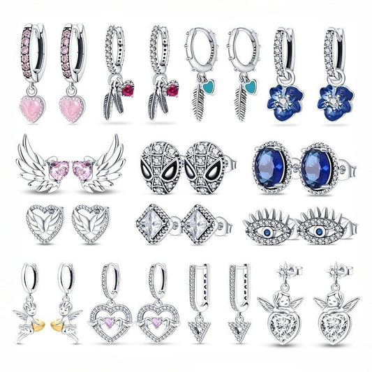 Fashion Special-interest High-grade Love Butterfly Star And Moon Earrings