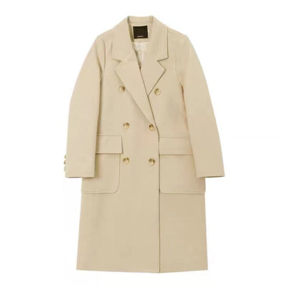 Loose Mid-length Woolen Suit And Trench Coat