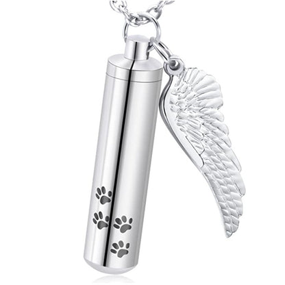Memorial Pet Remains And Hair Pendant Necklace