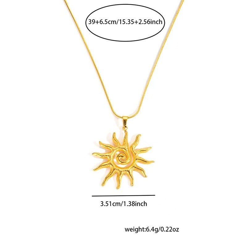 Titanium Steel Necklace Women's Gold High-grade Design Fashion Necklace